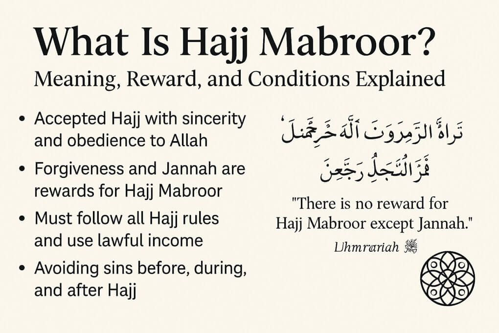 What Is Hajj Mabroor? Meaning, Reward, and Conditions Explained